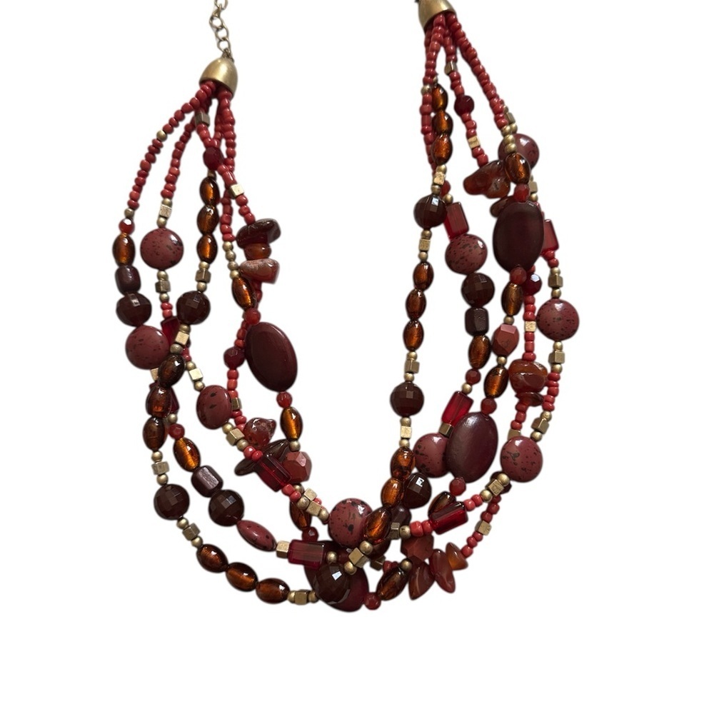 Lia Sophia five-strand beaded necklace